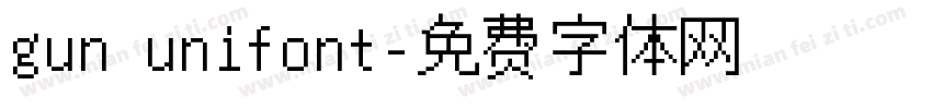 gun unifont字体转换